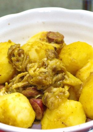 じゃがいもとキノコのカレー風味-レシピのメイン写真