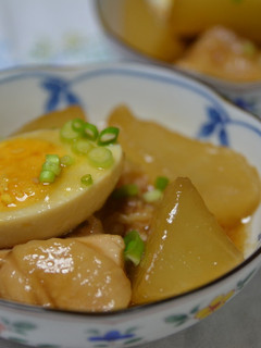 鶏と大根と卵のとろとろ~煮。-レシピのメイン写真