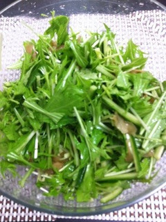 簡単☆ザーサイ水菜サラダ-レシピのメイン写真