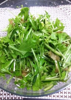 簡単☆ザーサイ水菜サラダ-レシピのメイン写真
