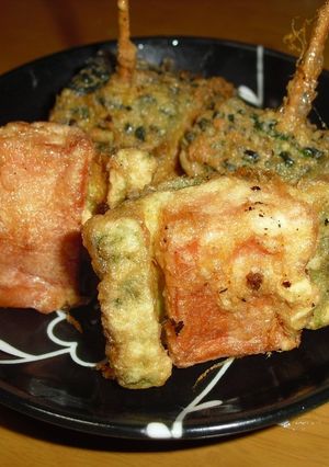 ゴーヤーとソーセージの串揚げ-レシピのメイン写真