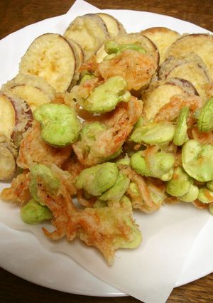 そら豆と桜エビのかき揚げ-レシピのメイン写真