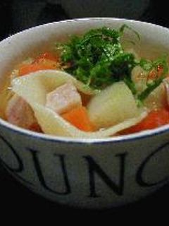 あるもので作ったミネストローネ-レシピのメイン写真