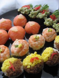 *誕生日に手まり寿司*(2012年)-レシピのメイン写真