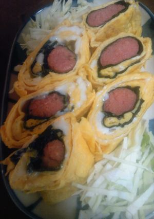 明太子の卵巻き-レシピのメイン写真