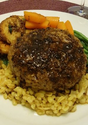 ある日のハンバーグ-レシピのメイン写真