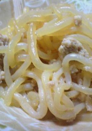 おかずが足りない・・・　足りない時のもう１品！！　糸こんにゃくの炒め煮-レシピのメイン写真