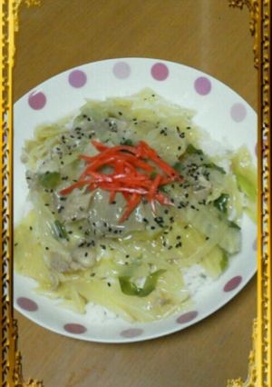 ◆玉ねぎ・キャベツ・ネギの中華風餡掛け◆-レシピのメイン写真