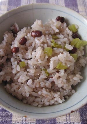 栄養満点！！大根の葉入り赤飯-レシピのメイン写真
