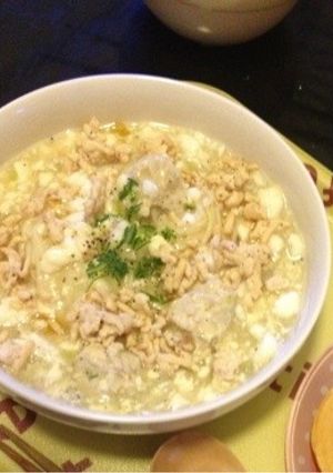 豆腐と鶏つくね＊淡雪そうめんスープ-レシピのメイン写真