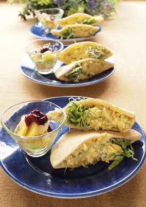 朝食は、ピタパンサンドで！-レシピのメイン写真