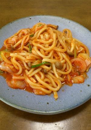 うどんのナポリタン-レシピのメイン写真
