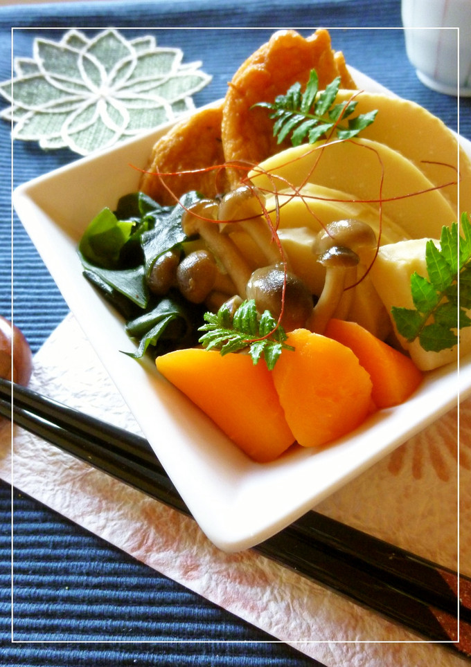 筍と揚げはんぺんとわかめの煮物-レシピのメイン写真