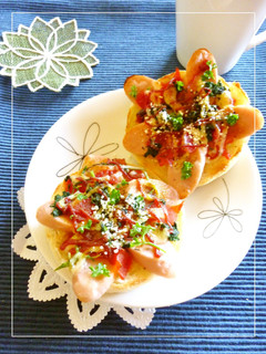 魚ニソ×福神漬け×パセリのトースト-レシピのメイン写真