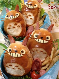 キャラ弁☆トトロールパンサンド☆-レシピのメイン写真