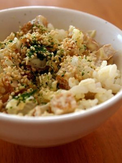 まぜまぜするだけ☆まる天マヨ丼-レシピのメイン写真