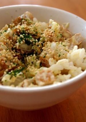 まぜまぜするだけ☆まる天マヨ丼-レシピのメイン写真