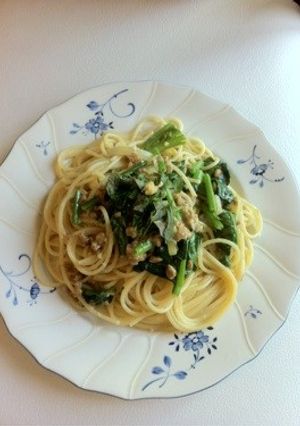 納豆のまろやか味噌クリームパスタ-レシピのメイン写真