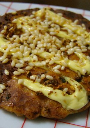 ピリ辛♪マヨ焼き胡麻煎餅！？-レシピのメイン写真
