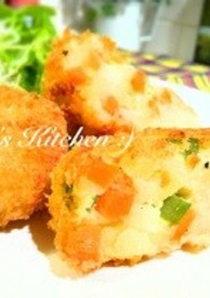 ゴロゴロ野菜のシンプルコロッケ :)-レシピのメイン写真