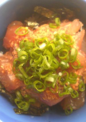 まぐろのずけ丼-レシピのメイン写真
