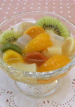 野菜パウダーで！カラフルなフルーツポンチ-レシピのメイン写真