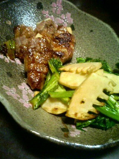 プレ農家めし◆筍とかつを菜のポン酢炒め-レシピのメイン写真