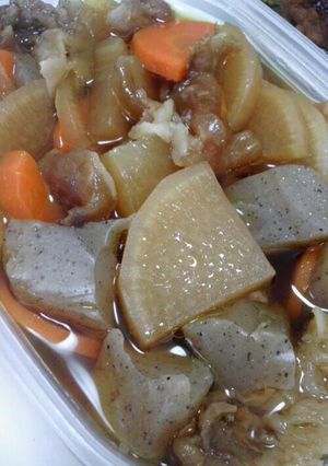ﾌﾗｲﾊﾟﾝDE牛スジ煮込み-レシピのメイン写真
