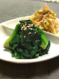 韓国風お浸し<ほうれん草のナムル>-レシピのメイン写真