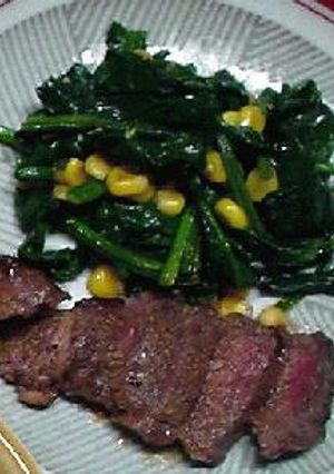 はなびし草の牛ランプ肉のステーキ-レシピのメイン写真