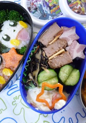 ポケモン　ダルマッカ　エモンガキャラ弁-レシピのメイン写真