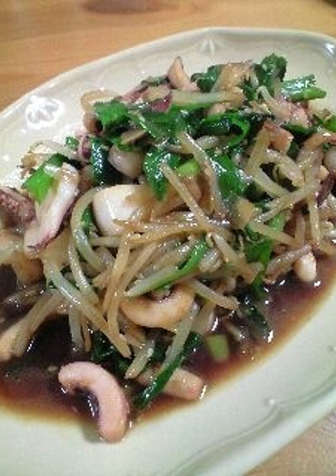 もやしとイカのスタミナごま炒め☆-レシピのメイン写真