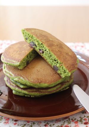 抹茶と大納言のホットケーキ。-レシピのメイン写真
