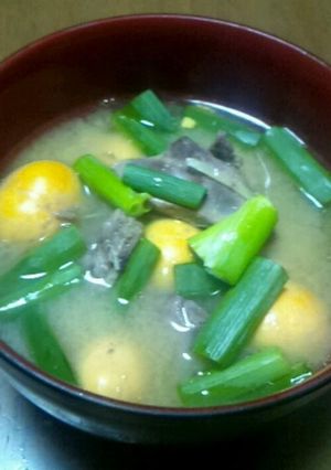 受け継がれる『我が家の鶏もつの味噌汁』-レシピのメイン写真