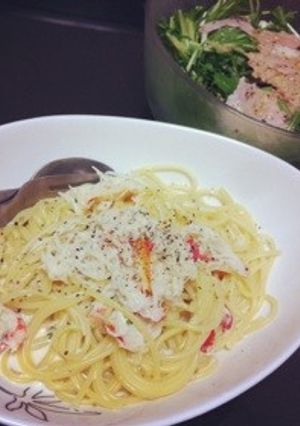 コク旨ーな、カニクリームパスタ*-レシピのメイン写真