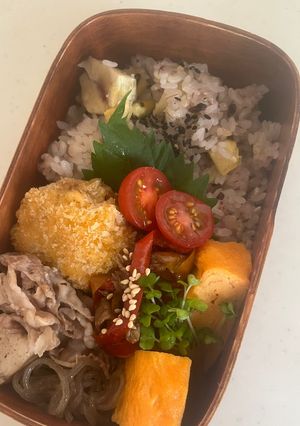 息子弁当186栗ご飯-レシピのメイン写真