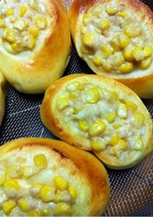 ツナマヨコーンぱん HBでOK-レシピのメイン写真