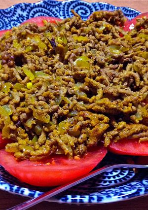 スパイシー肉サラダ-レシピのメイン写真