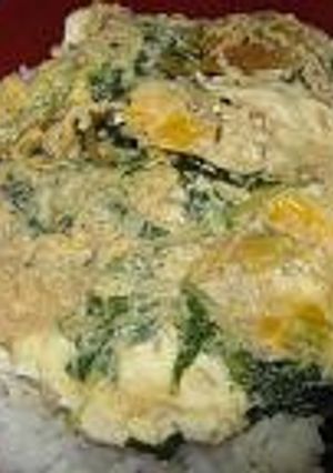 水菜で卵丼-レシピのメイン写真