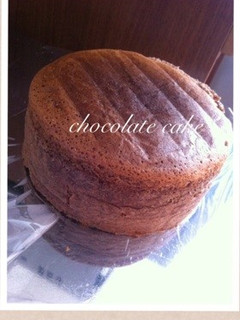 しっとりチョコスポンジケーキ-レシピのメイン写真