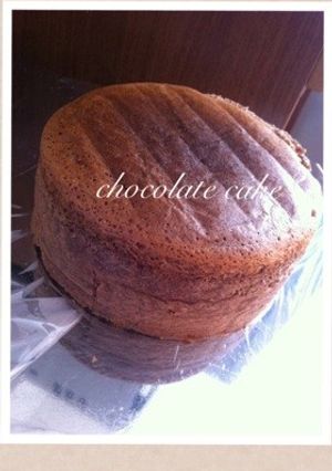 しっとりチョコスポンジケーキ-レシピのメイン写真