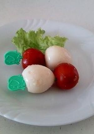 ミニトマトとうずらたまごの塩こうじ漬け-レシピのメイン写真