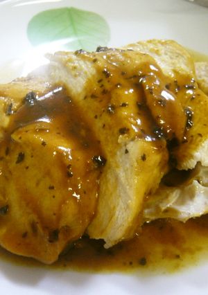 鶏胸肉のハニーカレーのレンジ蒸し-レシピのメイン写真
