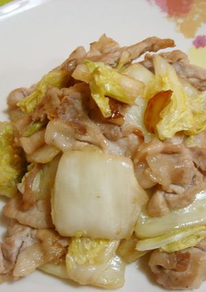 塩麹さん☆漬物で中華☆白菜漬と豚肉炒め！-レシピのメイン写真
