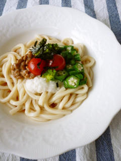 ツルっと!ねばねばサラダうどん✿-レシピのメイン写真