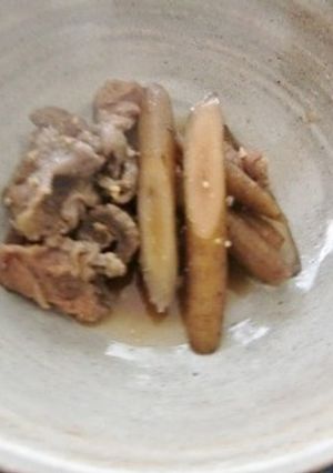 ごぼうと牛すじのローストガーリック味-レシピのメイン写真
