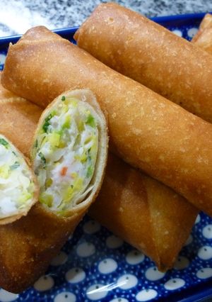 パリパリ！海老と春キャベツの揚げ春巻き-レシピのメイン写真