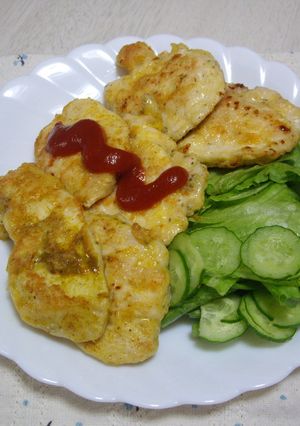カレー風味とチーズ風味のピカタ-レシピのメイン写真