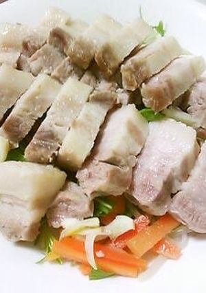 楽しく食べよう！シンプルゆで豚☆-レシピのメイン写真