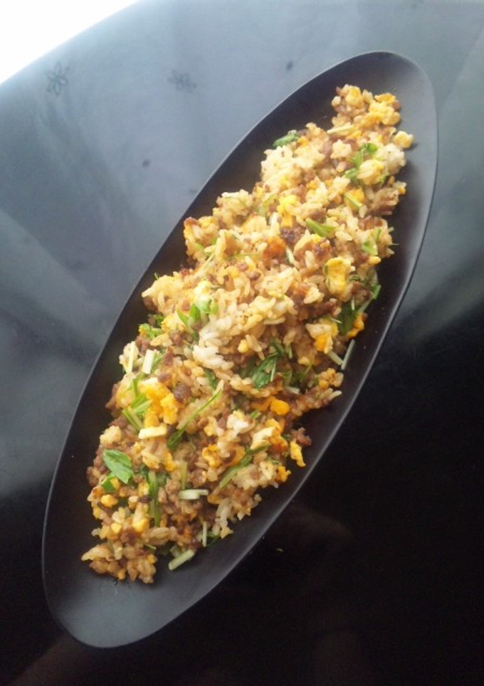 簡単♪水菜が旨い＾＾甘辛キムチ炒飯-レシピのメイン写真